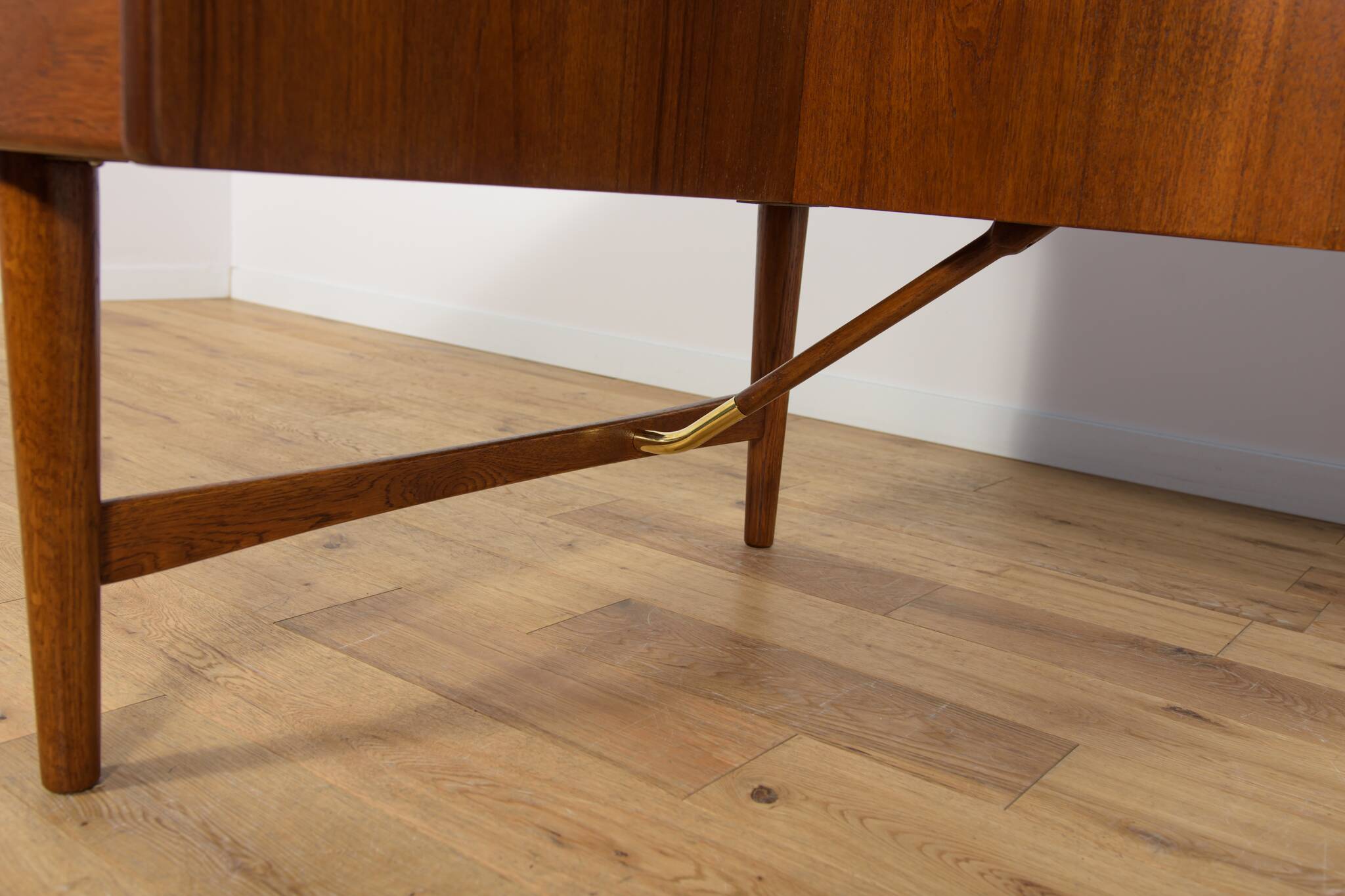 Mid Century Boomerang Teak Desk by Peter Løvig Nielsen, Denmark, 1970s