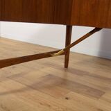 Bureau vintage Boomerang en teck par Peter Løvig Nielsen, Danemark, 1970