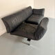 De Sede DS 140 midnight blue 3-seater vintage leather sofa 1980s design