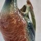 Zoomorphic pitcher barbotine Saint Clément Mallard Duck A028