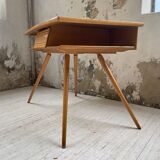 Vintage oak compass desk