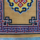 Rare Mongolian Rug 200x105 cm, Vintage Old Tribal