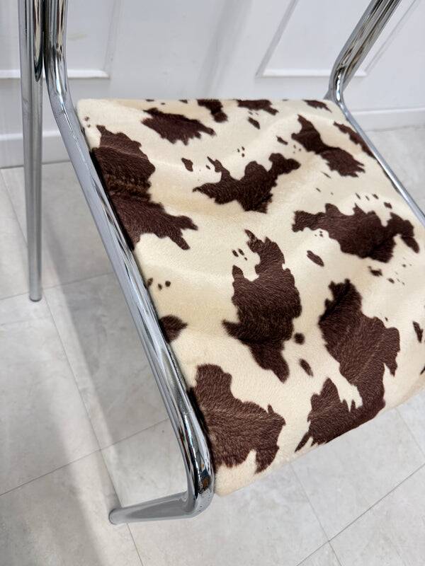 70s cow print chair