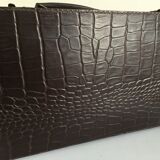 Small suitcase cardboard way crocodile