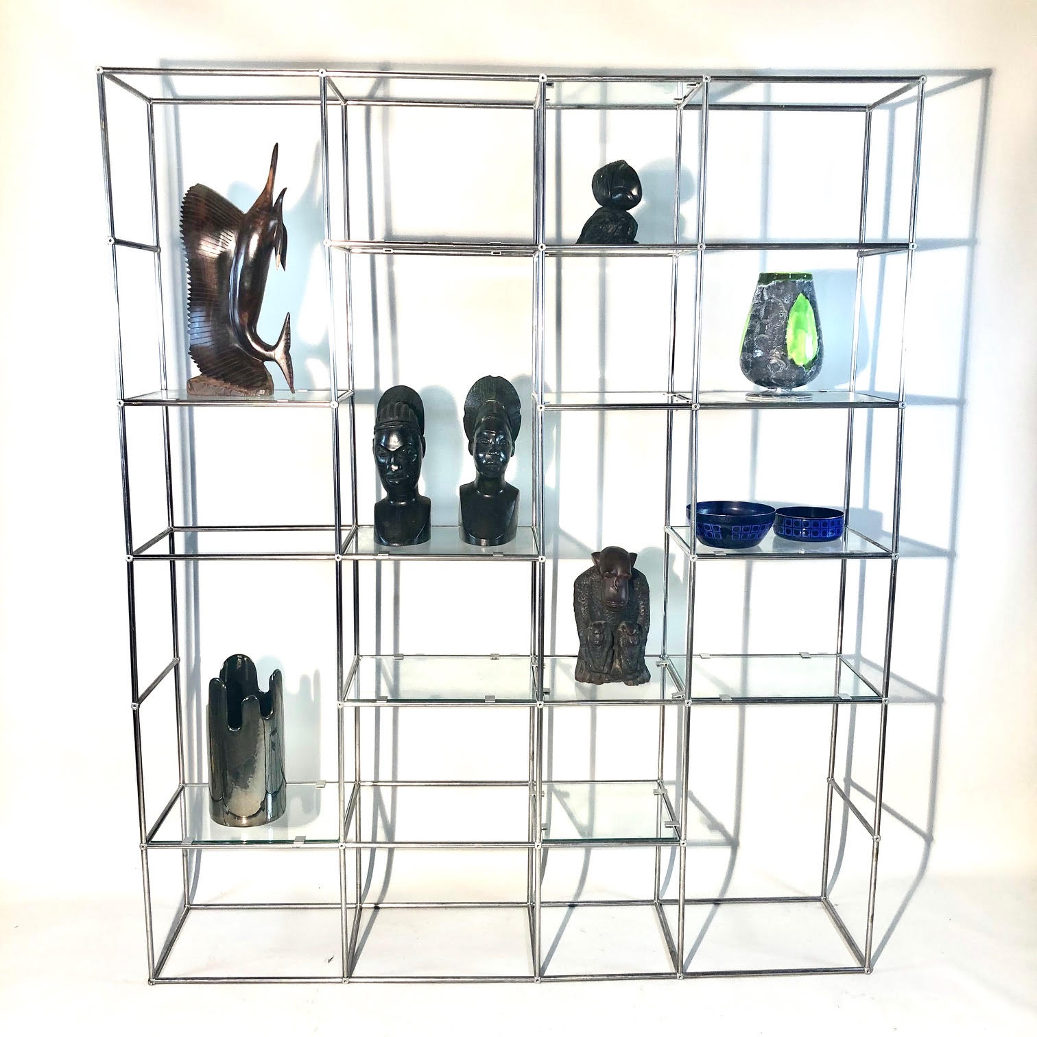 1970 chrome tubular shelf