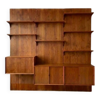 Wall unit royal system – design par poul cadovius (1958), danemark