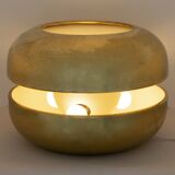 Luciano Frigerio Italian Table Lamp Vibrated Brass "Ballata Alta", 1974