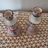 duo of ceramic candle holders