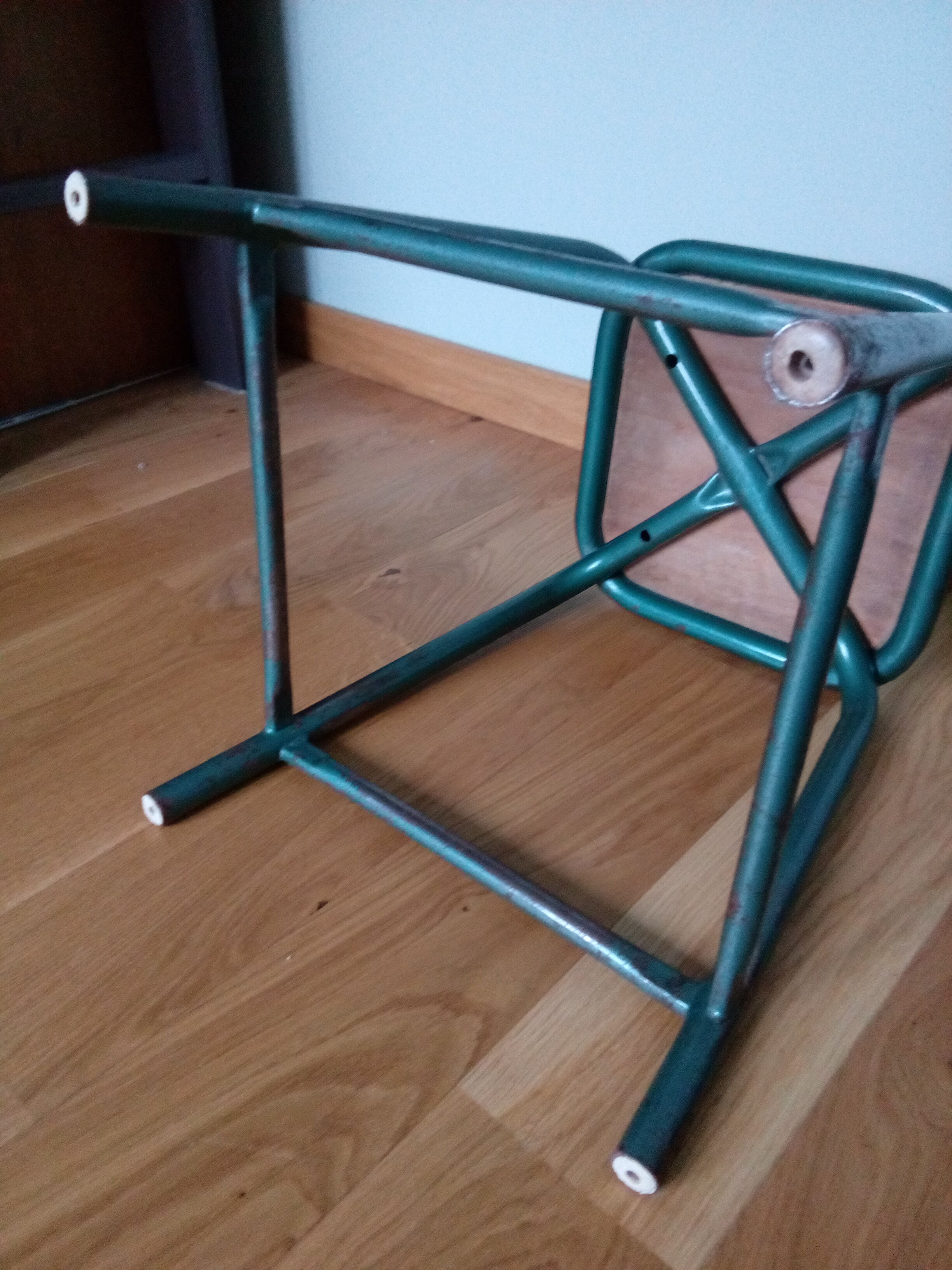 School in metal and wood industrial style