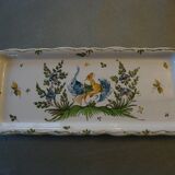 Plat à cake moustiers signé j mathieu