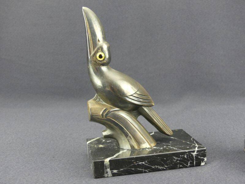 Pair of Art Deco toucan bookends