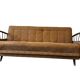 Vintage green beige sofa / sofa bed / armchair
