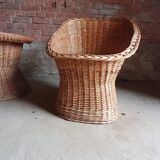 Vintage wicker living room set