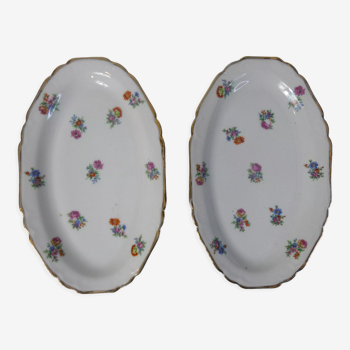 2 Limoges porcelain raviers