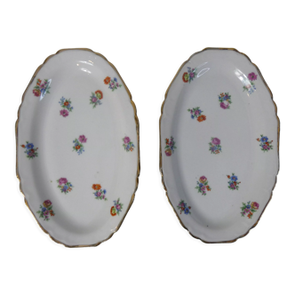 2 raviers en porcelaine de Limoges