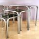 Italian nesting tables chrome "in perfect condition"