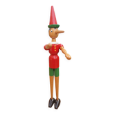 Vintage wooden Pinocchio, 1.87m tall, very rare piece.