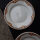 4 vintage flat plates, 22 cm, from St Amand Ceranor, Cotentin pattern