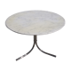 Table ronde marbre et chromé années 70