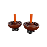 Set of 2 ceramic candle holders