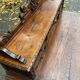 19th-century Renaissance carved oak desk with chair