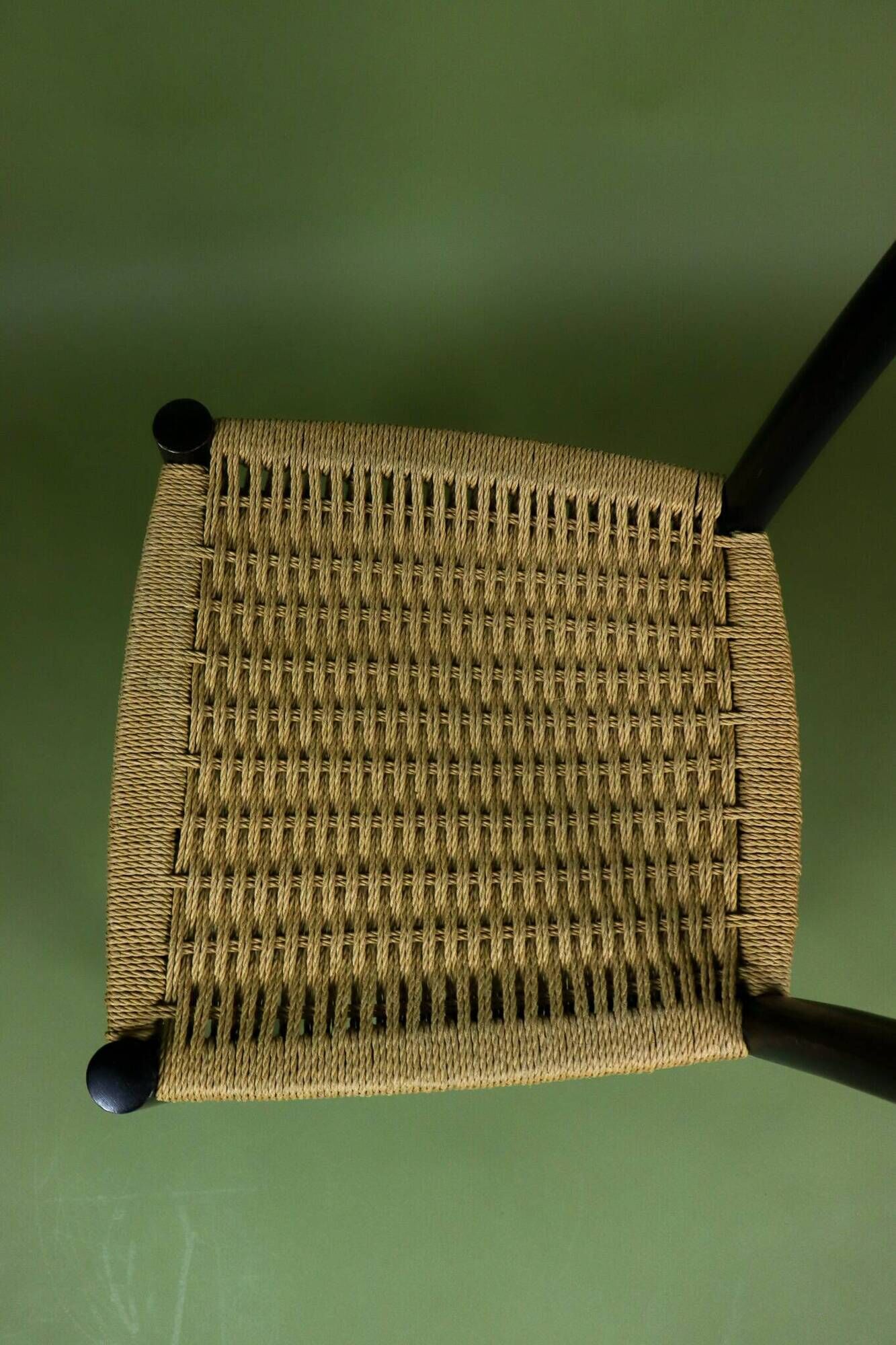 Vintage Italian cord chair from the 1960s by Gio Ponti.
