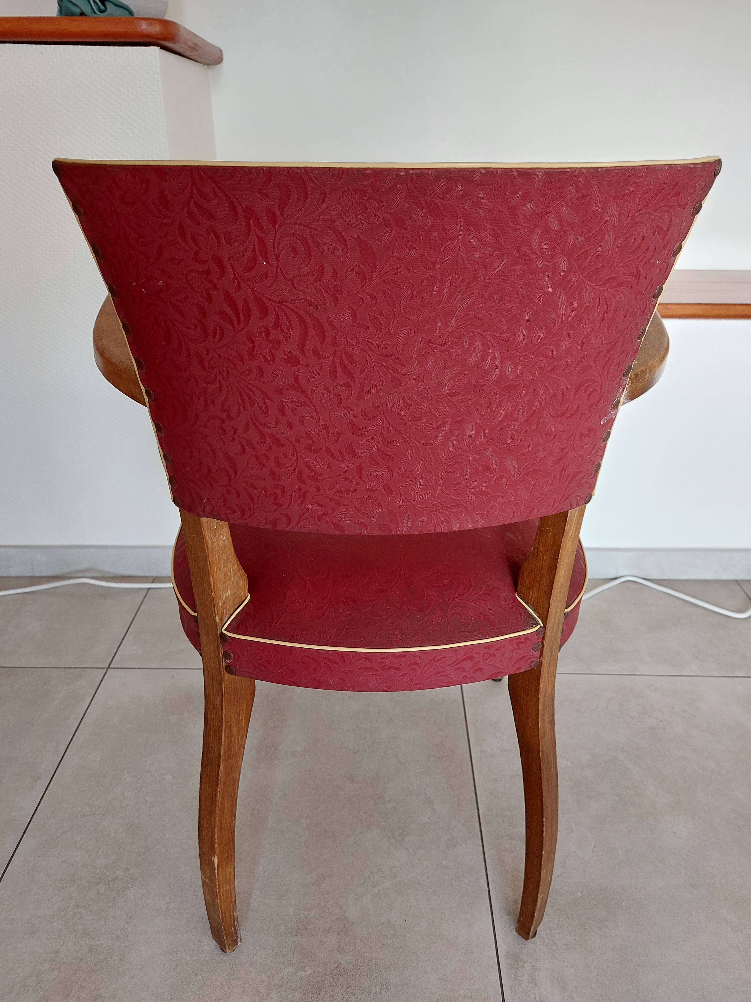 red bridge chair