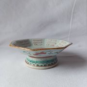 octagonal porcelain cup from China with Taoist Ying Yang decoration - c. 1900