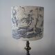 Abat-jour Toile Jouy, forme tambour