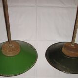 Set de 2 suspensions métal indus tole émaillée