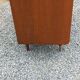 Vintage walnut varnished chest of drawers with 4 drawers from the 1960s.