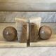 Pair of marble and onyx bookends