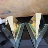 Set of 2 1980s modernist wall light Alaska Lux Lighting House Inc., Germany.