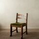 Brutalist Oak Razorback Dining Chairs with Green Velvet, 1970s, Set of 4