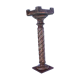 Column forming wooden harness painted faux marble Ep NIII