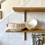 2 bowls in badonviller enamelled earthenware