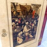 Italian Goatskin Book Shaped Dry Bar Cabinet by Aldo Tura, 1950s