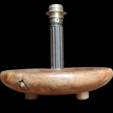 Old vintage solid wood lamp base