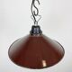 Industrial Dark Red Enamel Factory Pendant Lamp, 1960s