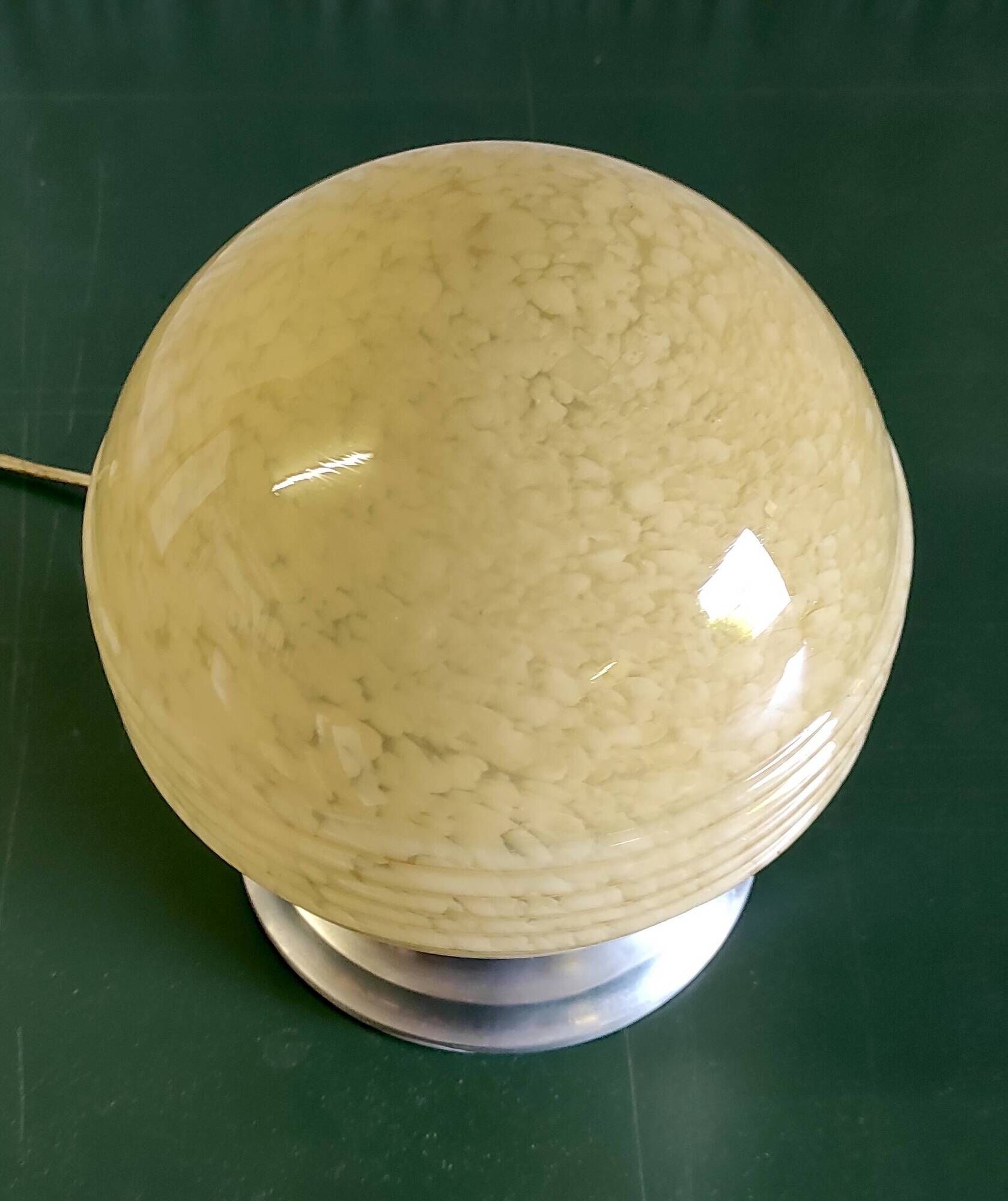 Ceiling light, table lamp in Clichy glass, 1940s-1950s