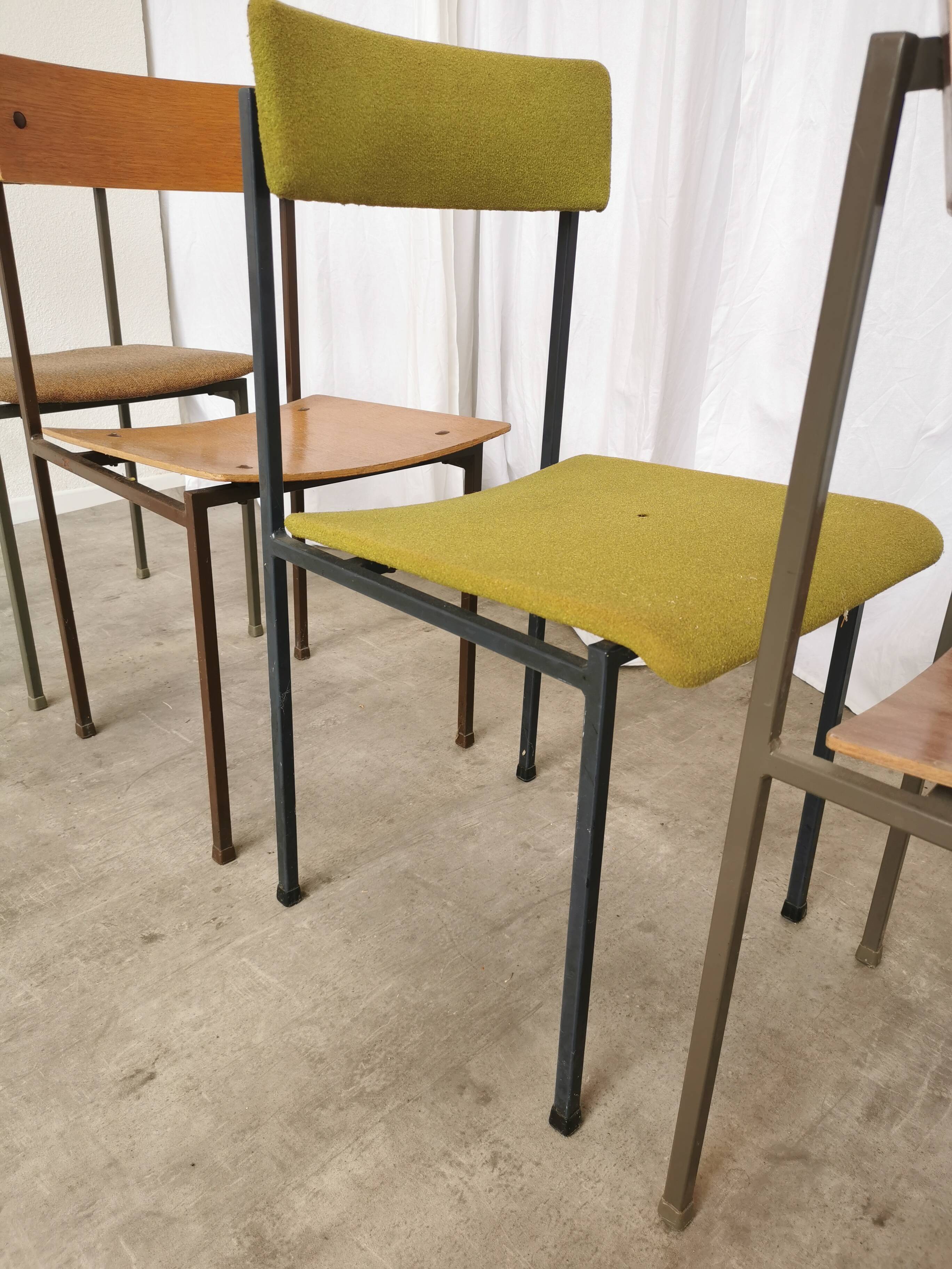 Chaises de salle à manger industrielles vintage - Stol Kamnik années 1970 - Lot de 4 - Mix & Mat