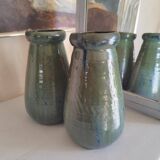 Paire de vases en grès de Puisaye de Léon Pointu
