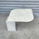 Table basse oeil italienne en marbre onyx, 1970