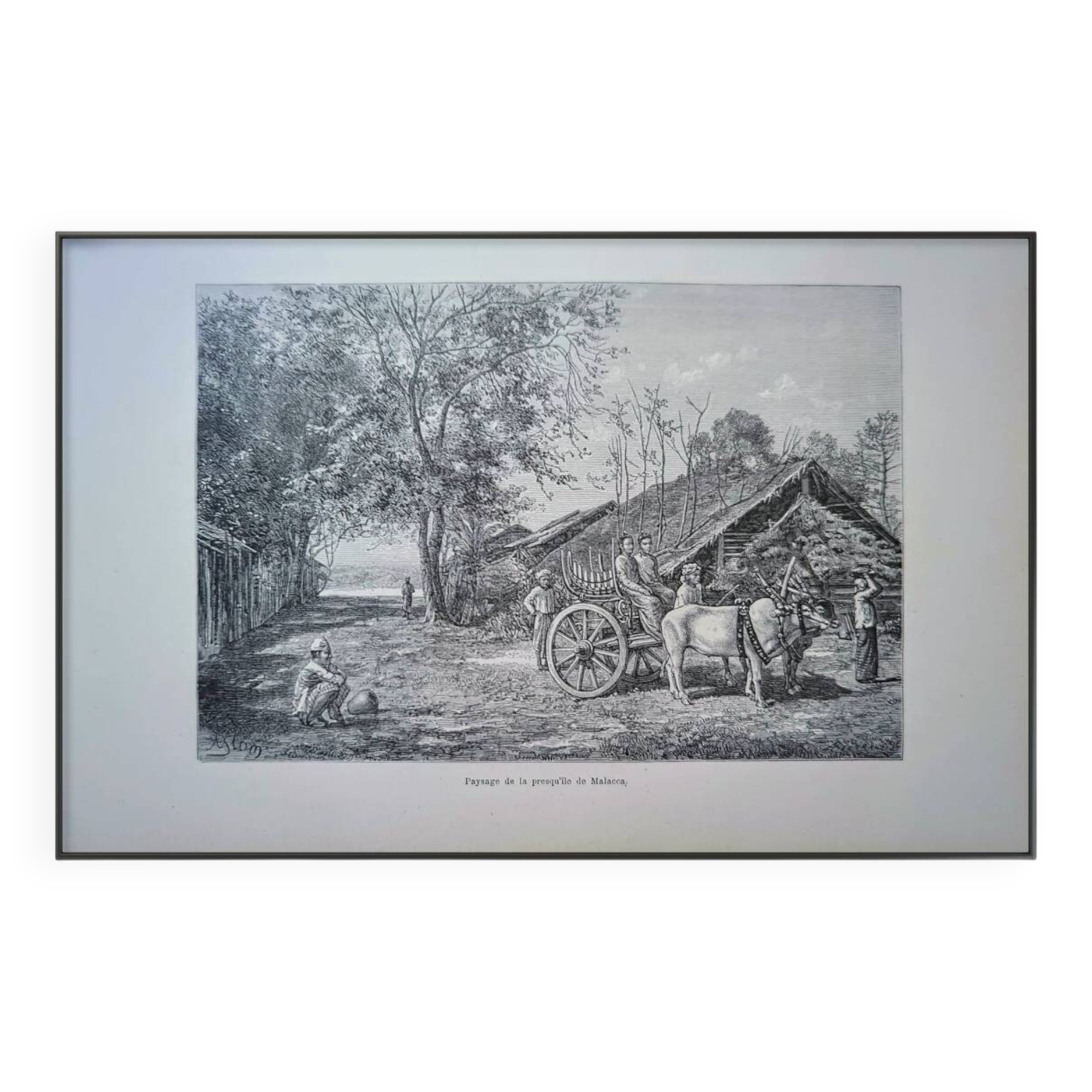 Printed in 1898, Malacca Peninsula, Malaysia.