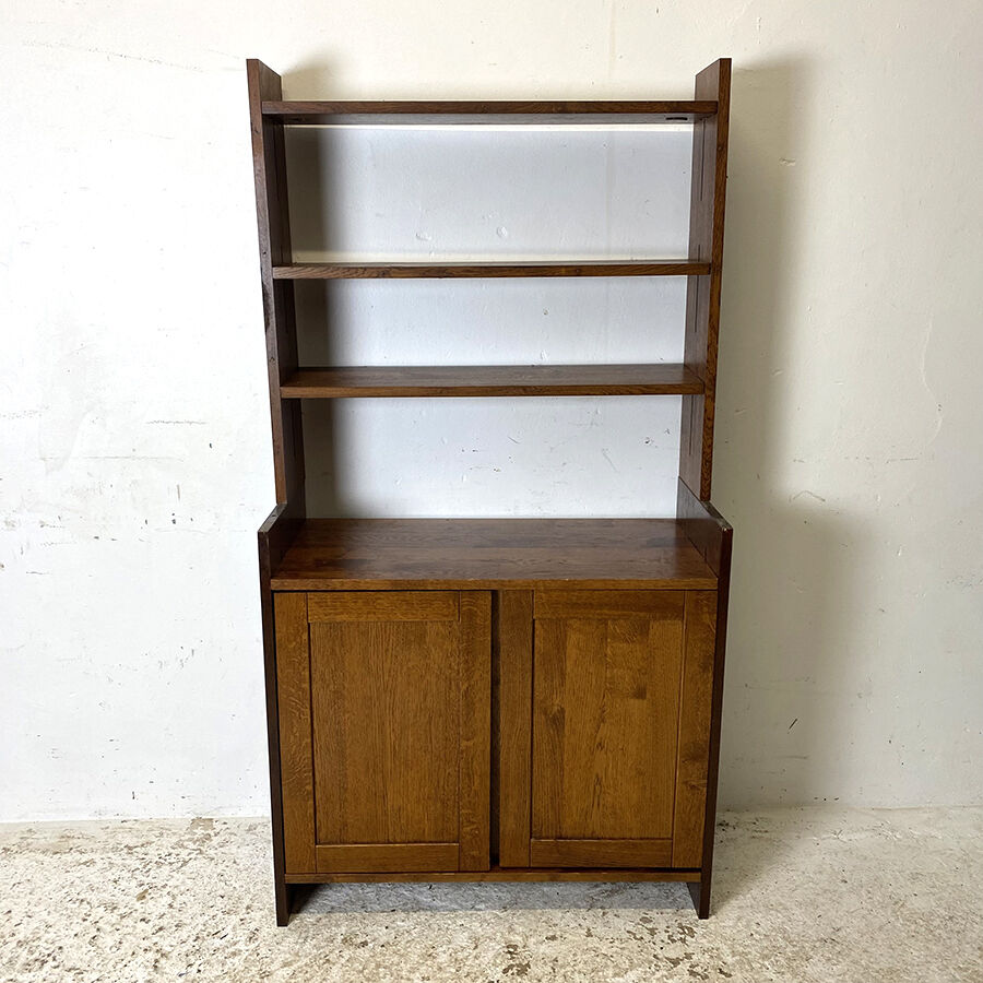 Modular shelf solid oak vintage 80's