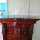 Antique Weekly Planner/Empire Style Commode-Caryatid-Patinated Bronze - 1950