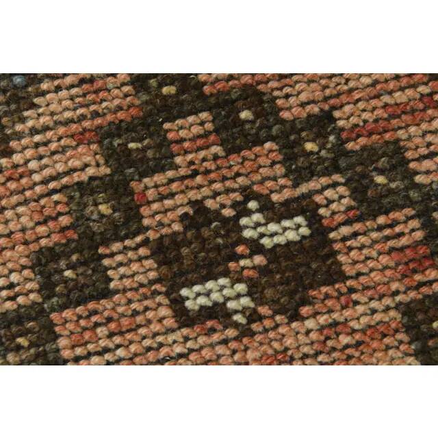 1970s Vintage Turkish Oushak Handmade Wool Cotton Orange Area Rug  149x316