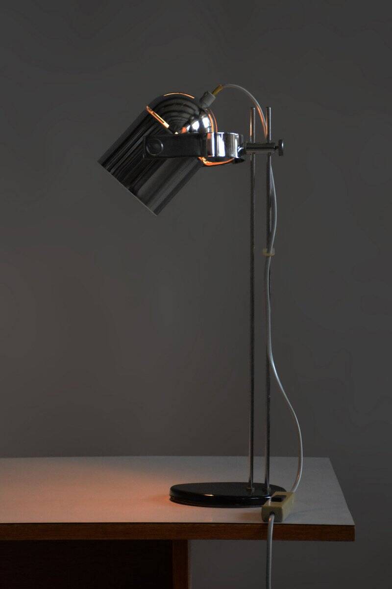 Mid-Century Modern Table Lamp in Chrome by J. Indra for Combi Lux, Czech, 1970s