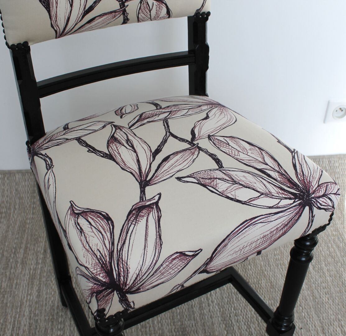 Chaise style Louis XIII