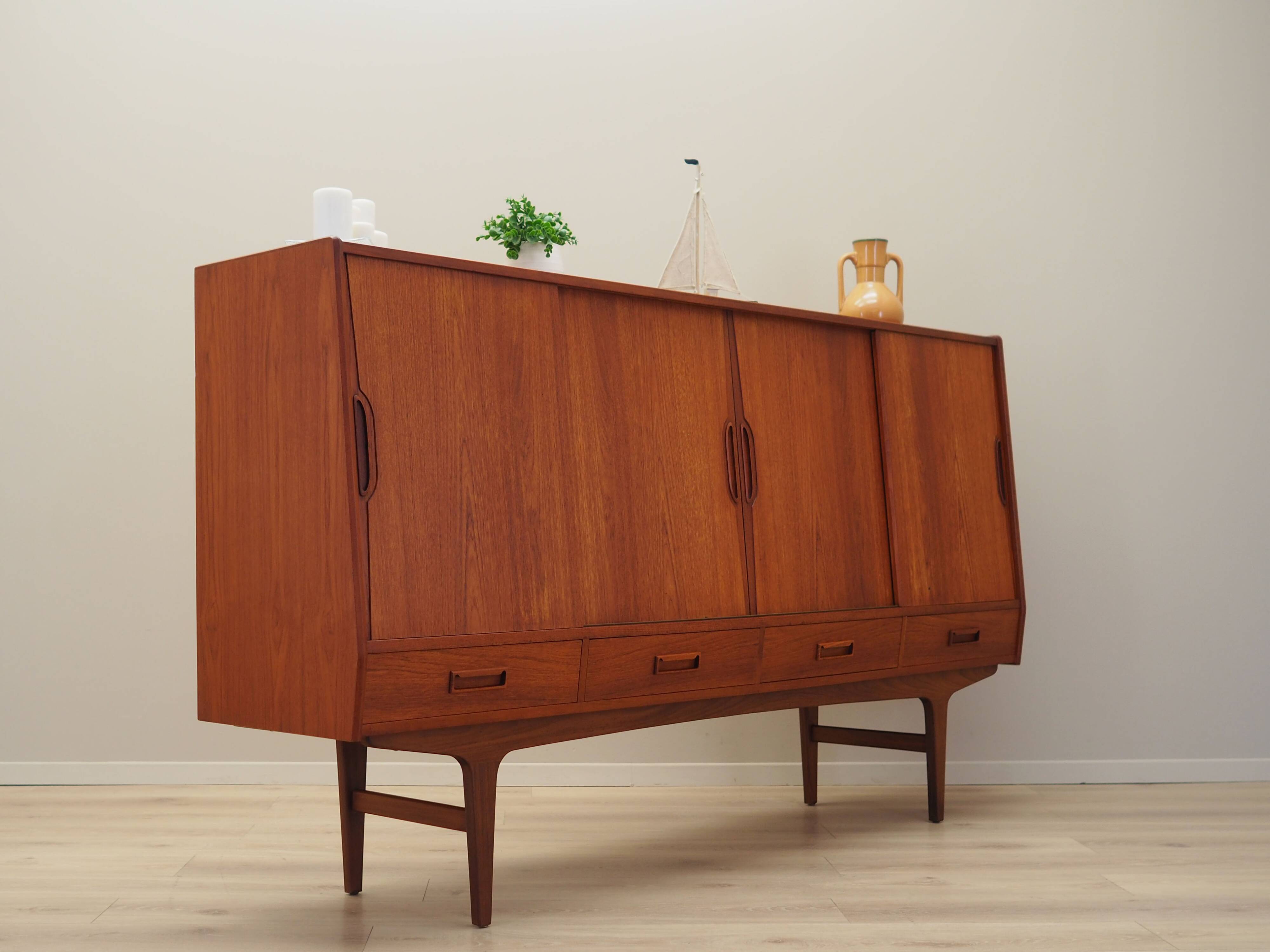 Teak highboard, Danish design, 1960s, designer: Børge Seindal